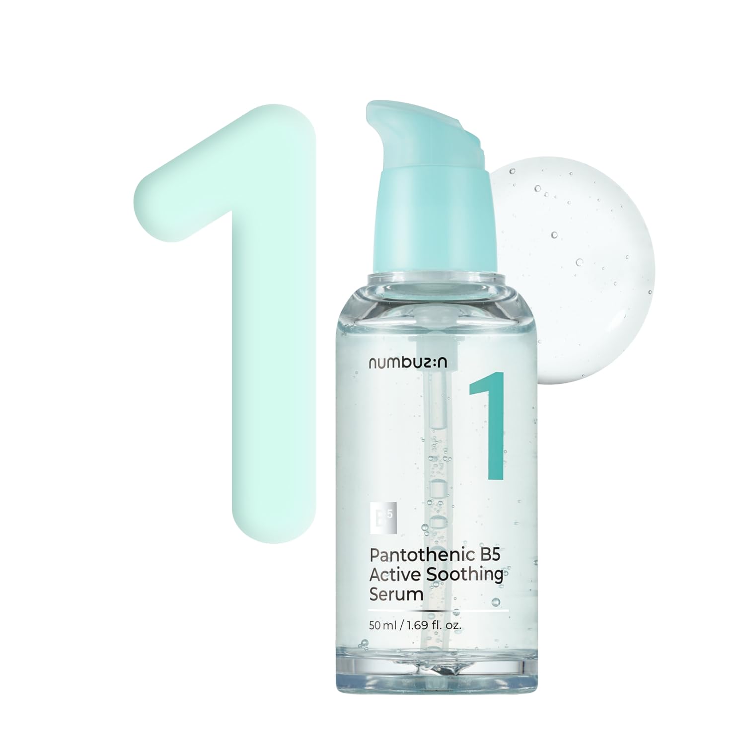 numbuzin numbuzin No.1 Pantothenic B5 Active Soothing Serum 50ml - hydrating - front bottle shot