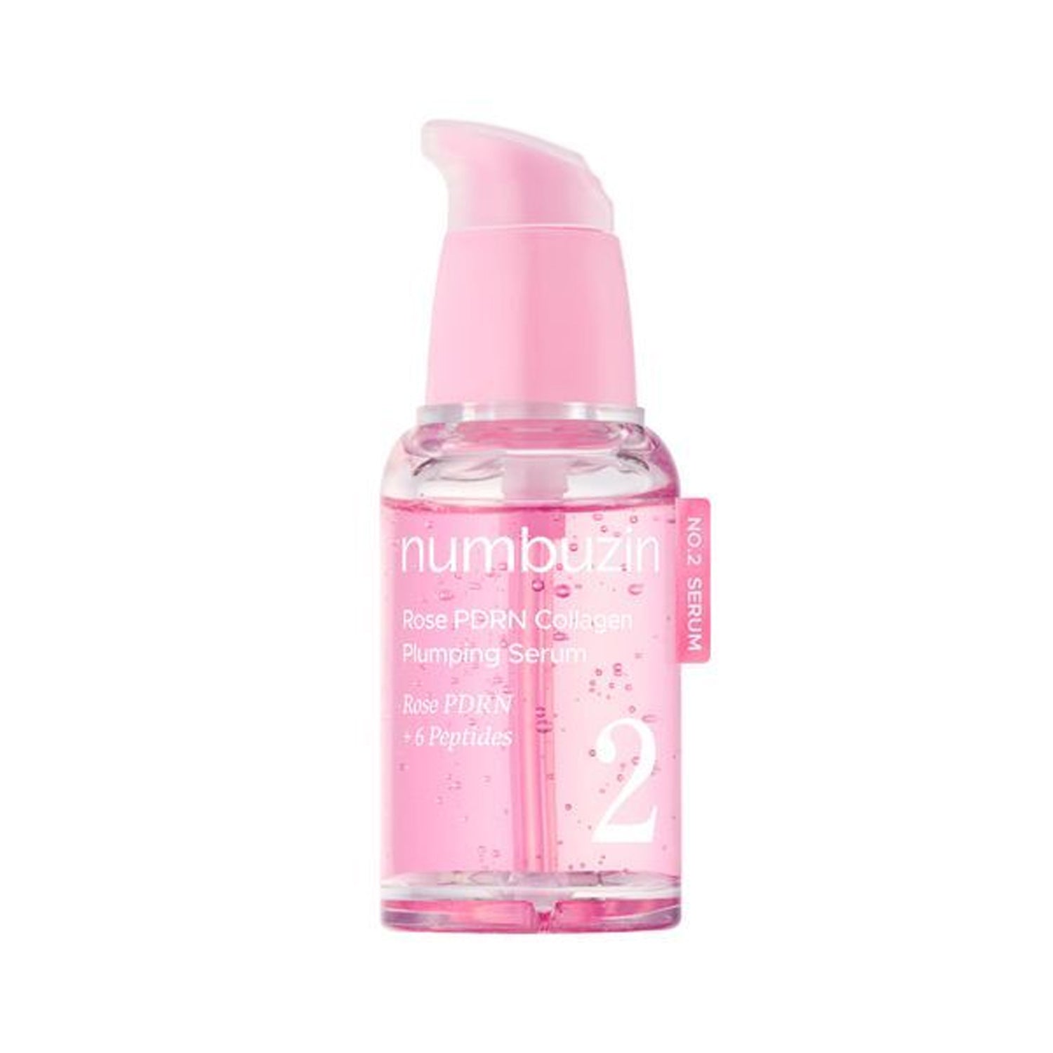 numbuzin numbuzin No.2 Rose PDRN Collagen Plumping Serum 30ml - hydrating - front bottle shot