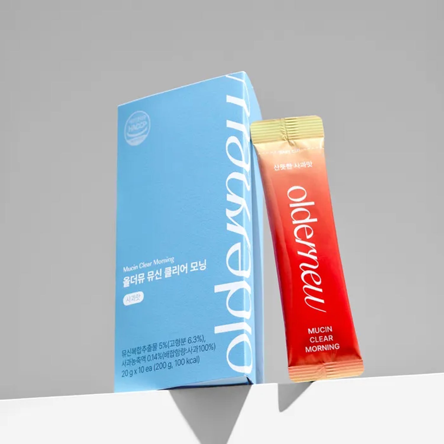 oldernew oldernew Mucin Clear Morning (Apple Flavor) - 20g x 60 Sticks (6 Boxes) - soothing - front bottle shot