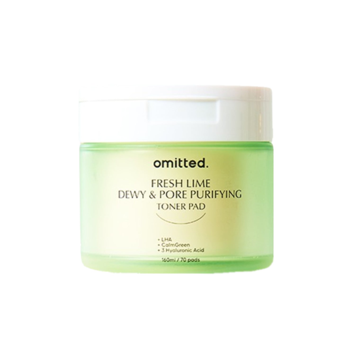 omitted omitted Fresh Lime Dewy & Pore Purifying Toner Pad 160ml (70pads) - hydrating - front bottle shot