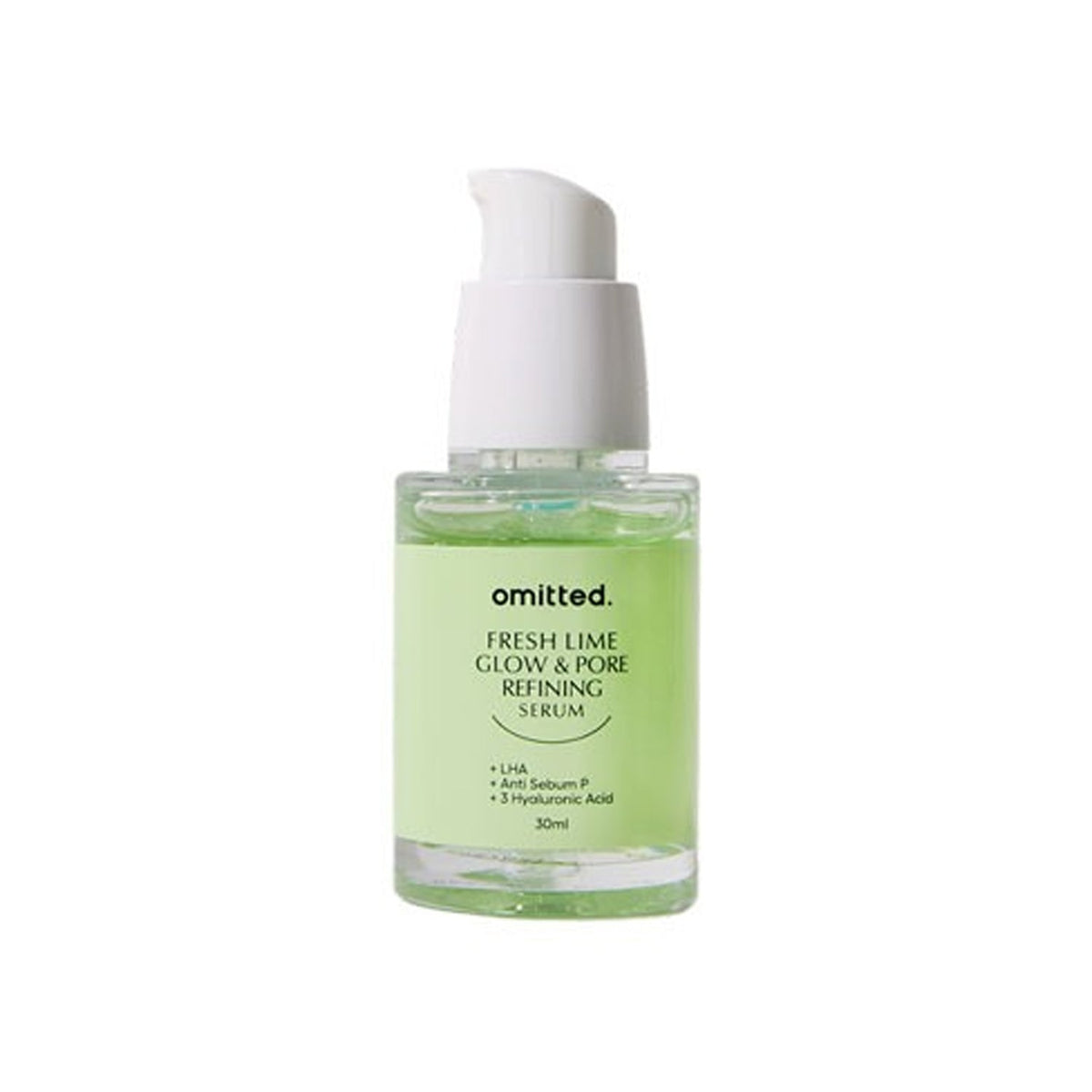 omitted omitted Fresh Lime Glow & Pore Refining Serum 30ml - hydrating - front bottle shot