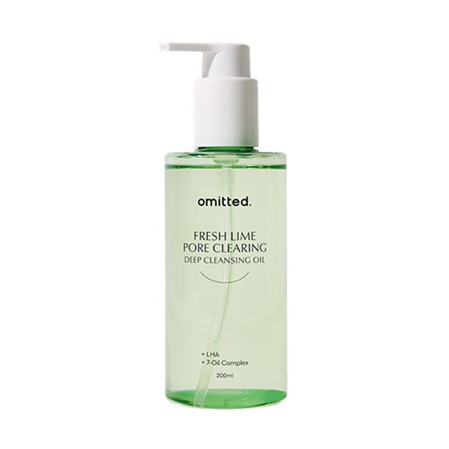 omitted omitted Fresh Lime Pore Clearing Deep Cleansing Oil 200ml - hydrating - front bottle shot