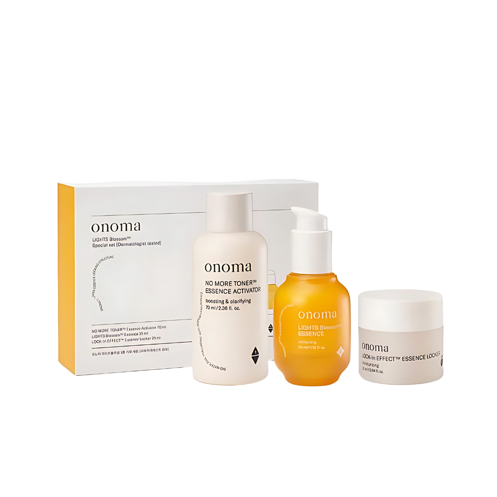onoma onoma Lights Blossom 3 Special Set - daily care - front bottle shot