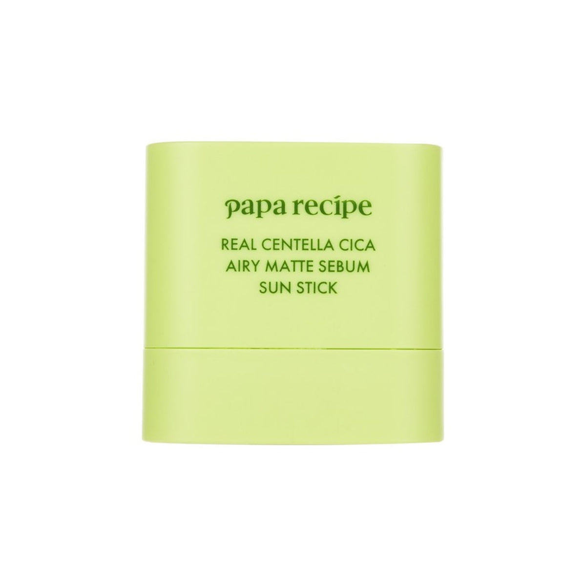 papa recipe papa recipe Real Centella Cica Airy Matte Sebum Sun Stick 10g - soothing - front bottle shot