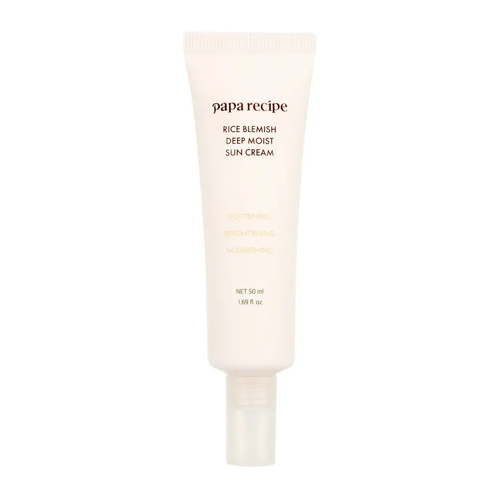 papa recipe papa recipe Rice Blemish Deep Moist Sun Cream SPF50+ PA++++ 50ml - hydrating - front bottle shot