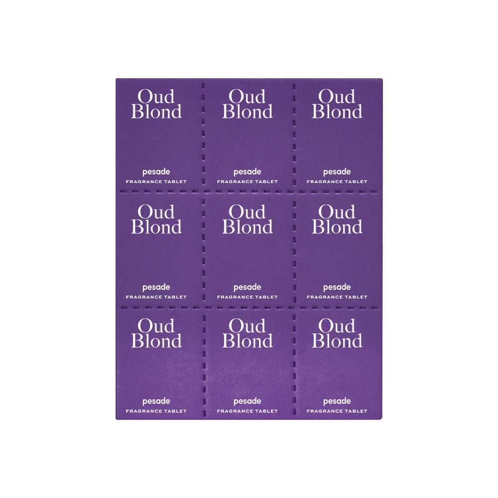 pesade pesade Oud Blond Fragrance Tablet 6g - sun protection - front bottle shot
