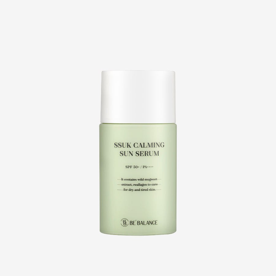 BE’BALANCE BE’BALANCE Ssuk Calming Sun Serum SPF 50+ PA++++ 35ml - hydrating - front bottle shot