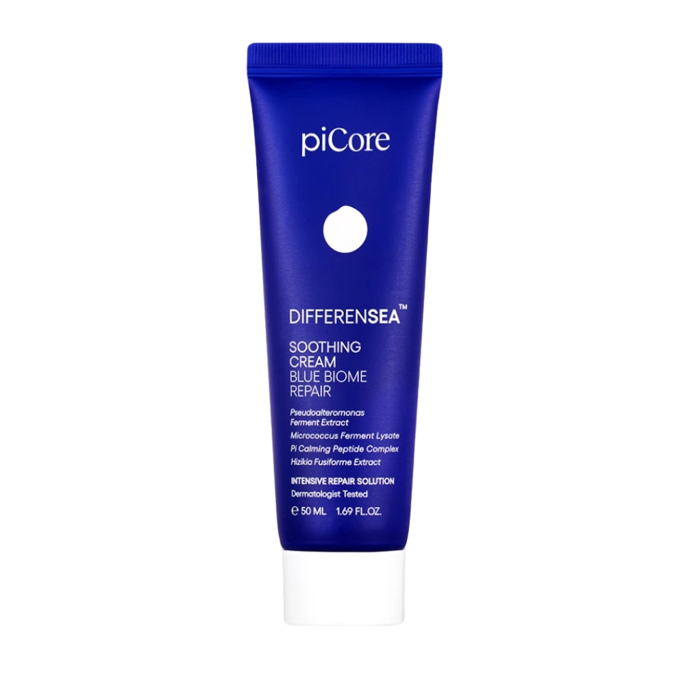 piCore piCore Differensea Soothing Cream Blue Blome Repair 50ml - hydrating - front bottle shot
