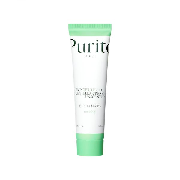 PURITO PURITO Wonder Releaf Centella Cream Unscented 50ml - hydrating - front bottle shot