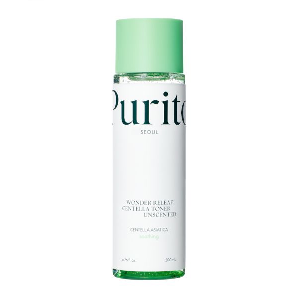 PURITO PURITO Wonder Releaf Centella Toner Unscented 200ml - hydrating - front bottle shot