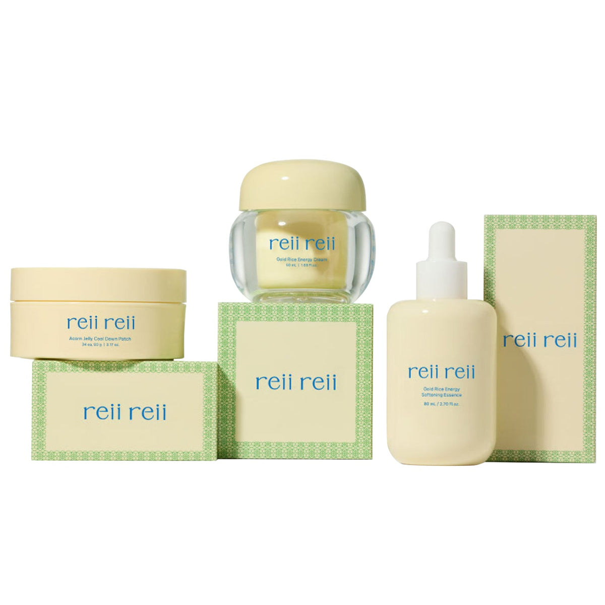 reii reii reii reii Moisturizing & Calming Synergy Set (Cream + Essence + Patch 3-Piece Set) - hydrating - front bottle shot