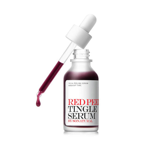 so natural so natural Red Peel Tingle Serum 35ml - brightening - front bottle shot