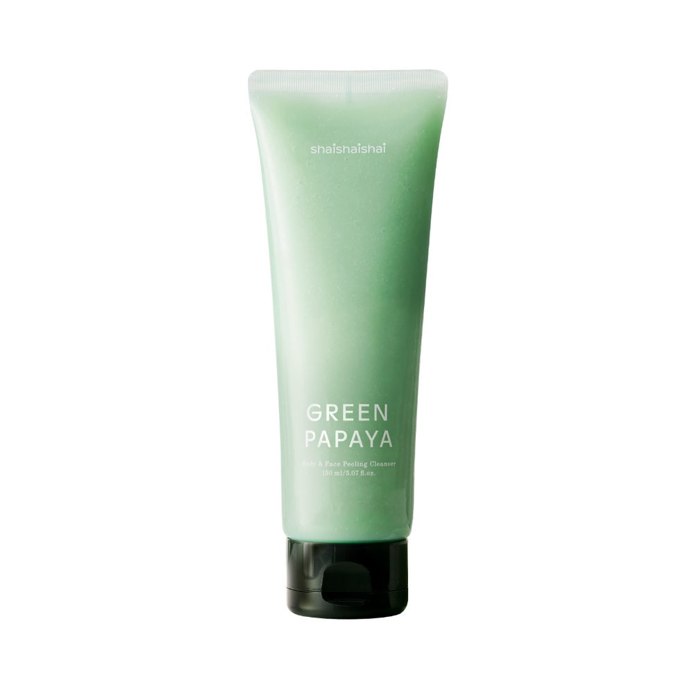 shaishaishai shaishaishai Green Papaya Body & Face Cleanser 150ml - soothing - front bottle shot