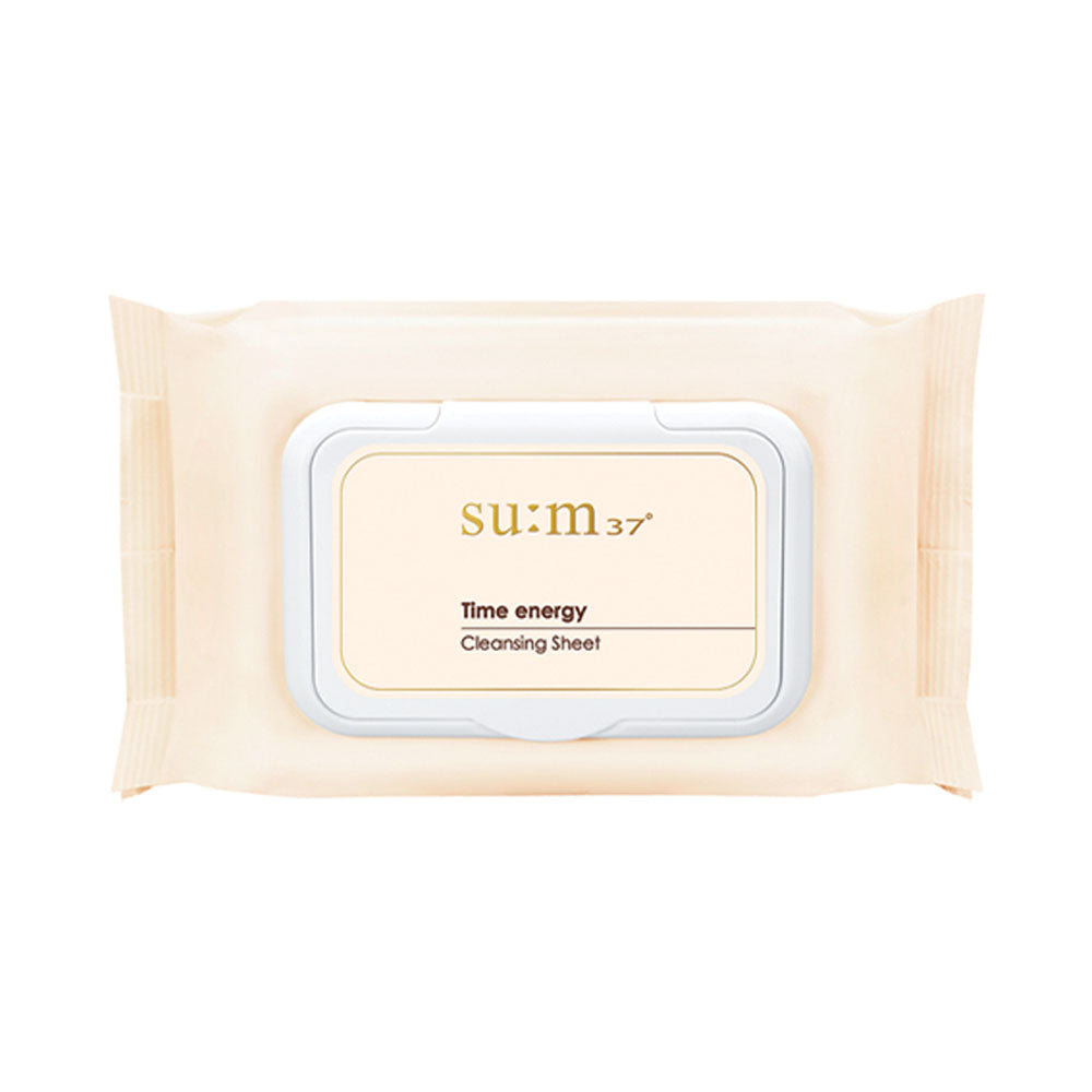 su:m37 su:m37 Time Energy Cleansing Sheet 50 sheets - soothing - front bottle shot