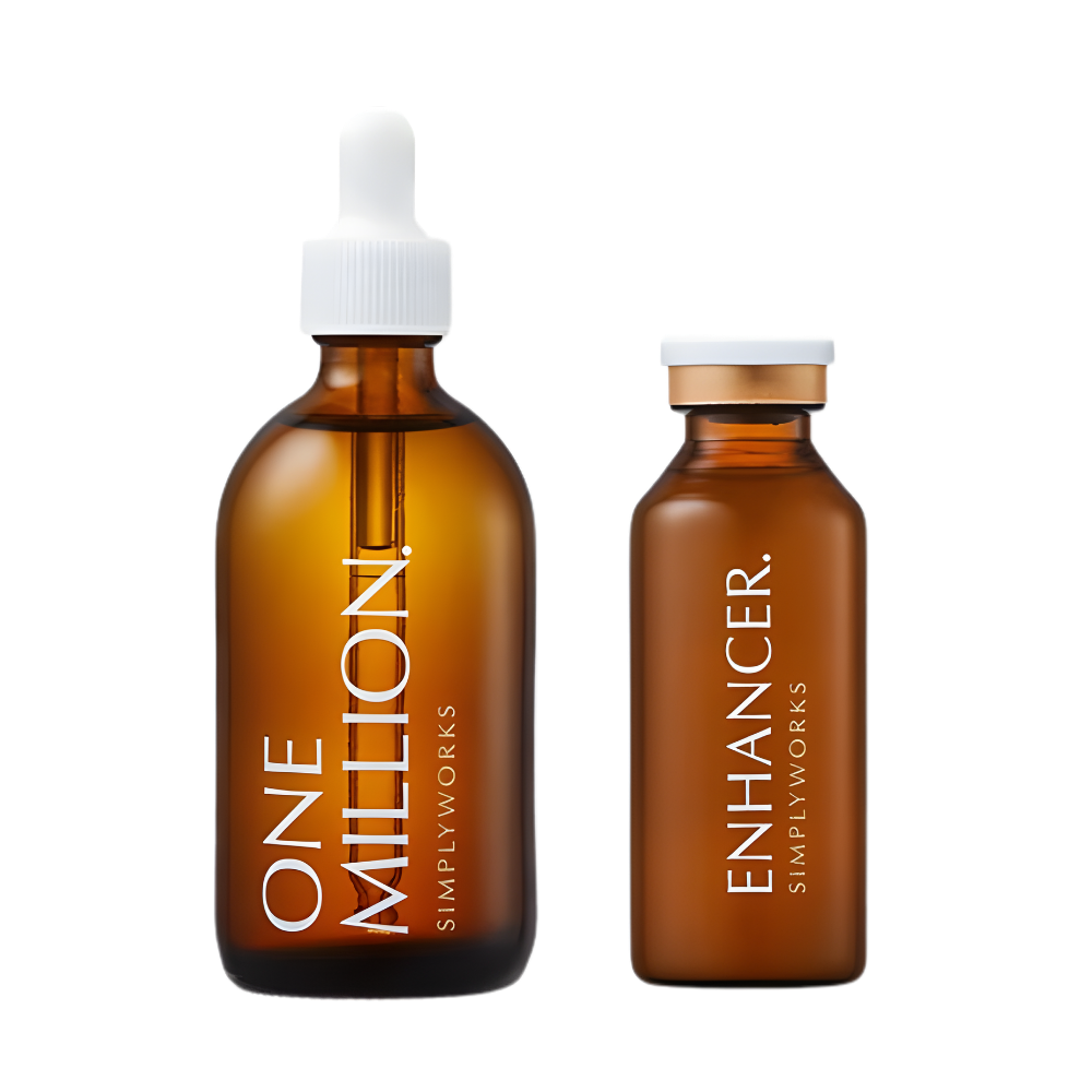 simply works simply works One Million Tone-Up Serum Duo Set - hydrating - front bottle shot