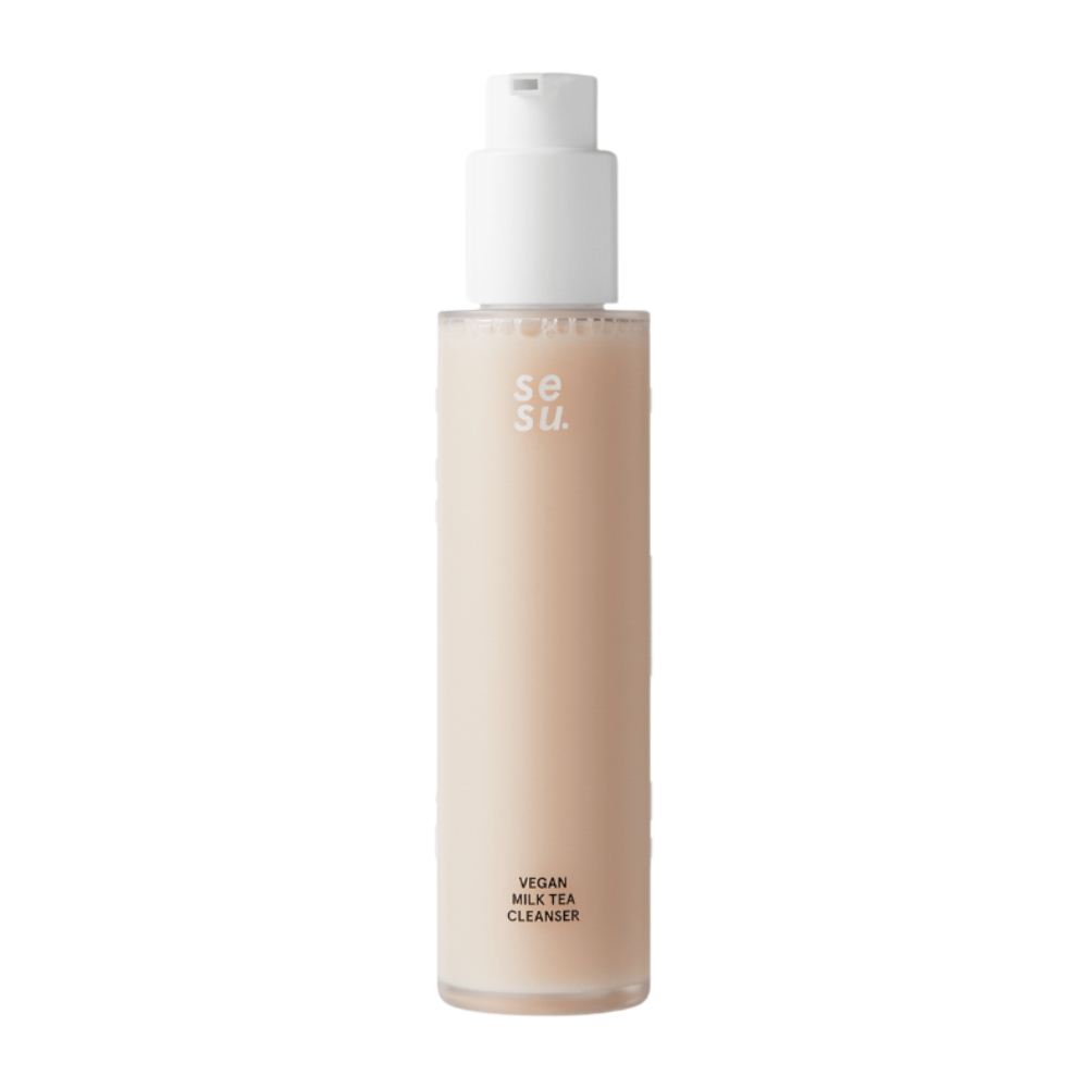simply works simply works SESU Vegan Milk Tea Cleanser 120ml - hydrating - front bottle shot