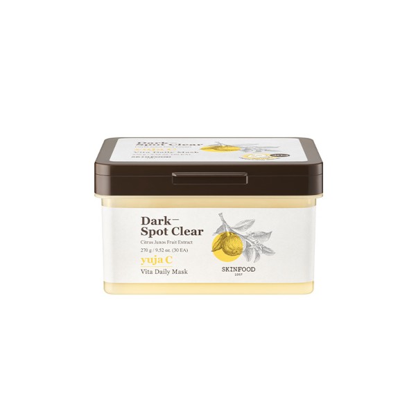 SKINFOOD SKINFOOD Yuja C Vita Daily Mask Sheet 30EA (270g) - brightening - front bottle shot
