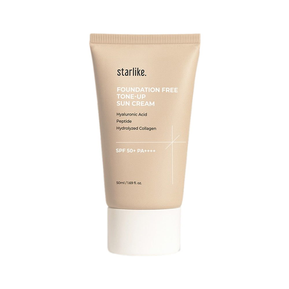 starlike starlike Foundation Free Tone-Up Sun Cream 50ml - brightening - front bottle shot