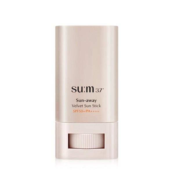 su:m37 su:m37 Sun-Away Velvet Sun Stick SPF50+ PA++++ 18g - soothing - front bottle shot