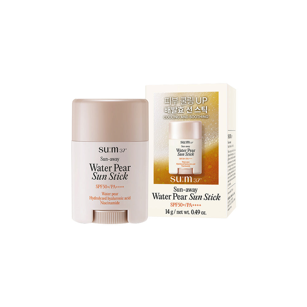 su:m37 su:m37 Sun-away Water Pear Sun Stick SPF50+ / PA++++ 14g - hydrating - front bottle shot