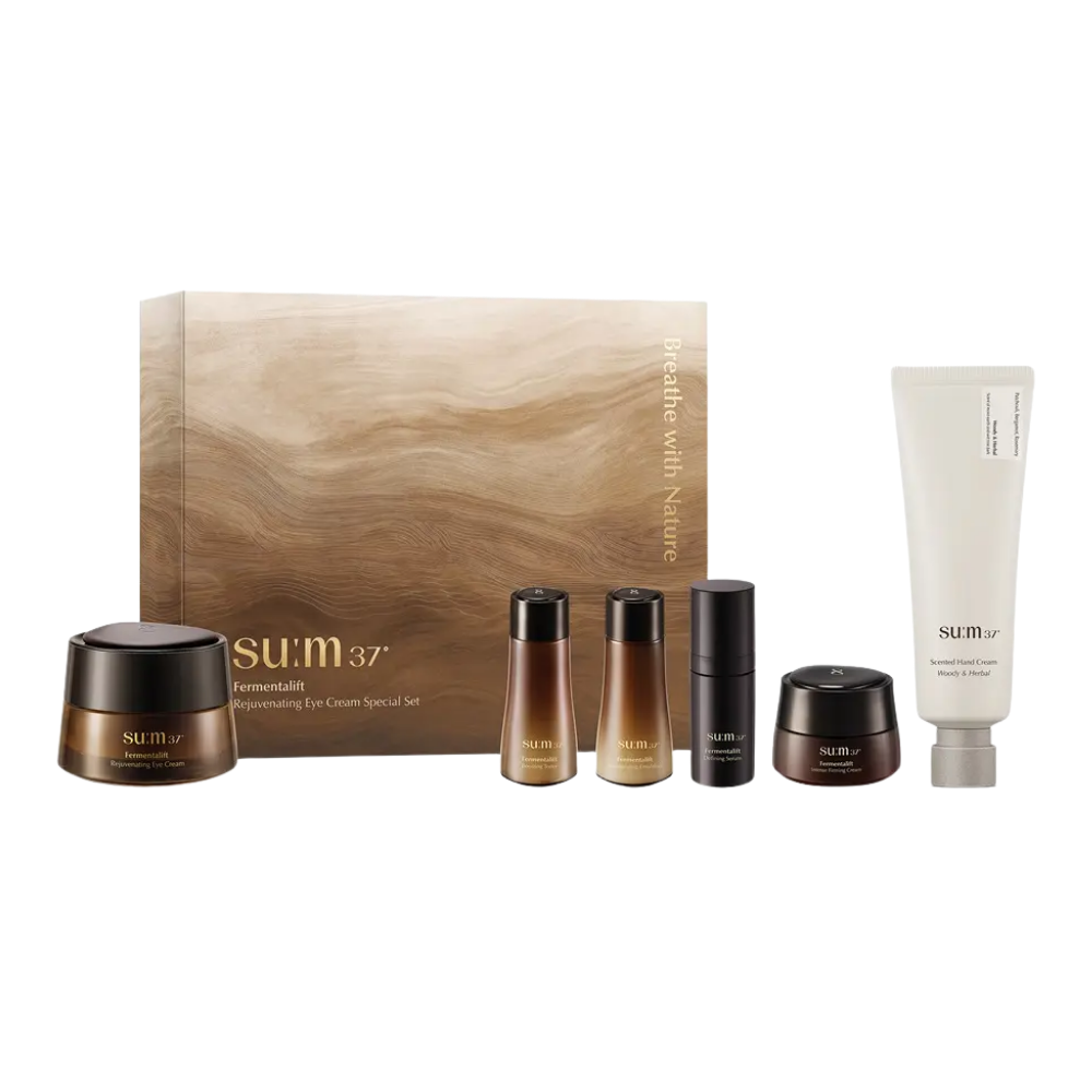 su:m37 su:m37 Fermentalift Rejuvenating Eye Cream 50ml Set - exfoliating - front bottle shot