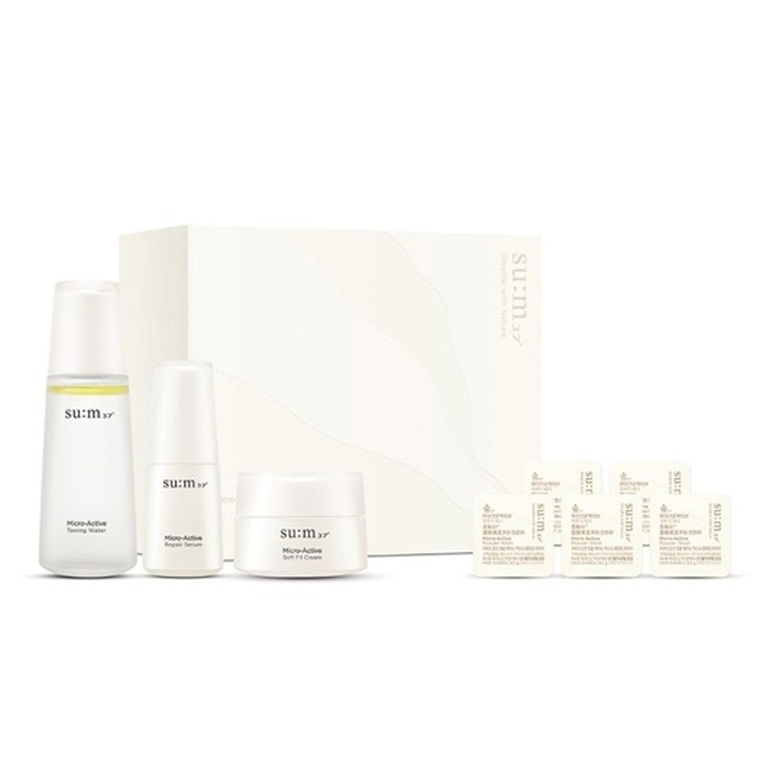 su:m37 su:m37 Micro Active 3-Step Special Set - hydrating - front bottle shot