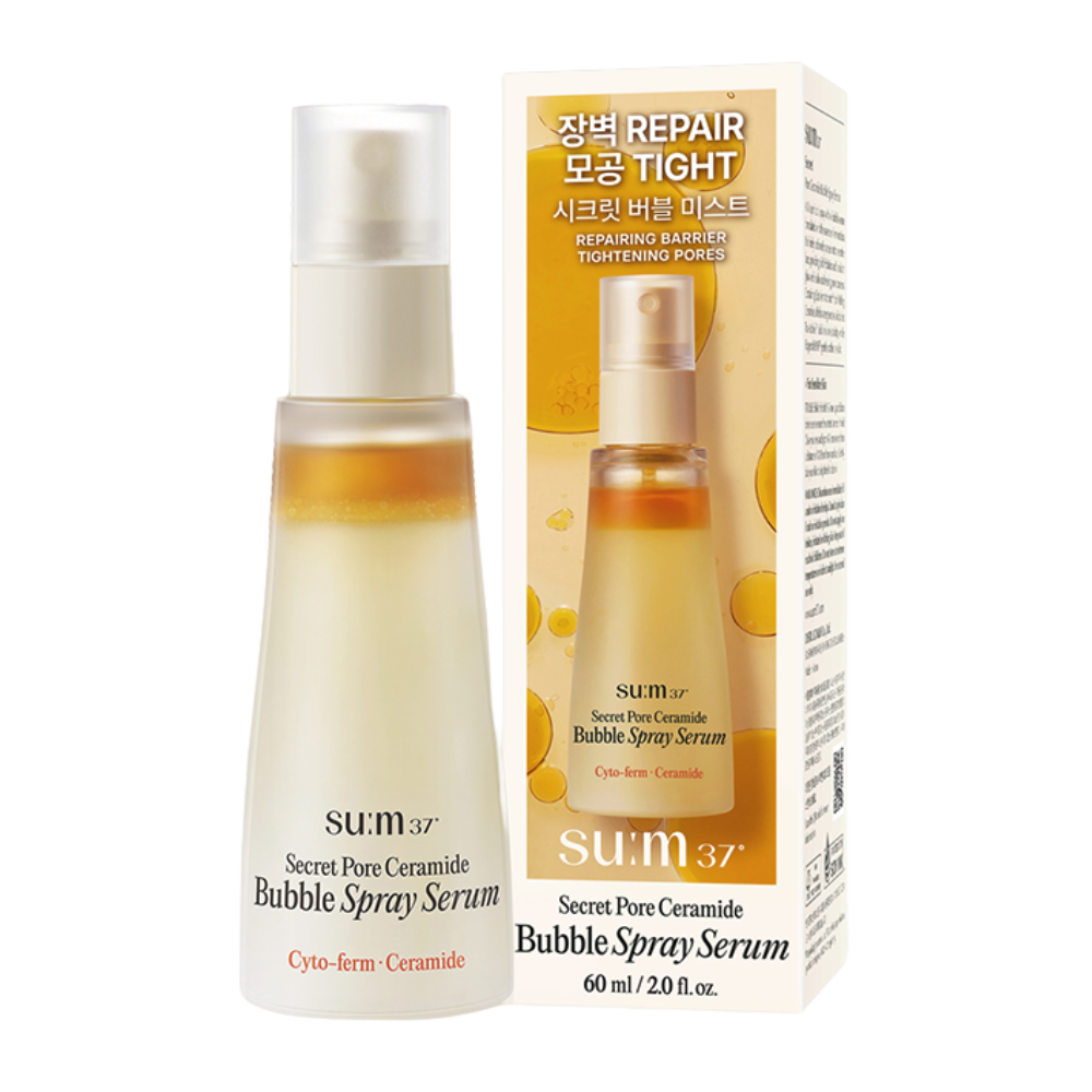 su:m37 su:m37 Secret Pore Ceramide Bubble Oil Essence Mist 60ml - hydrating - front bottle shot
