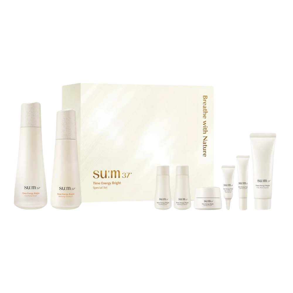 su:m37 su:m37 Time Energy Bright Basic Skincare Special Set (Toner 170ml+Emulsion 120ml) - hydrating - front bottle shot