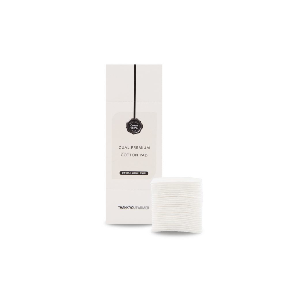 THANK YOU FARMER THANK YOU FARMER Dual Premium Cotton Pad 80pcs - hydrating - front bottle shot