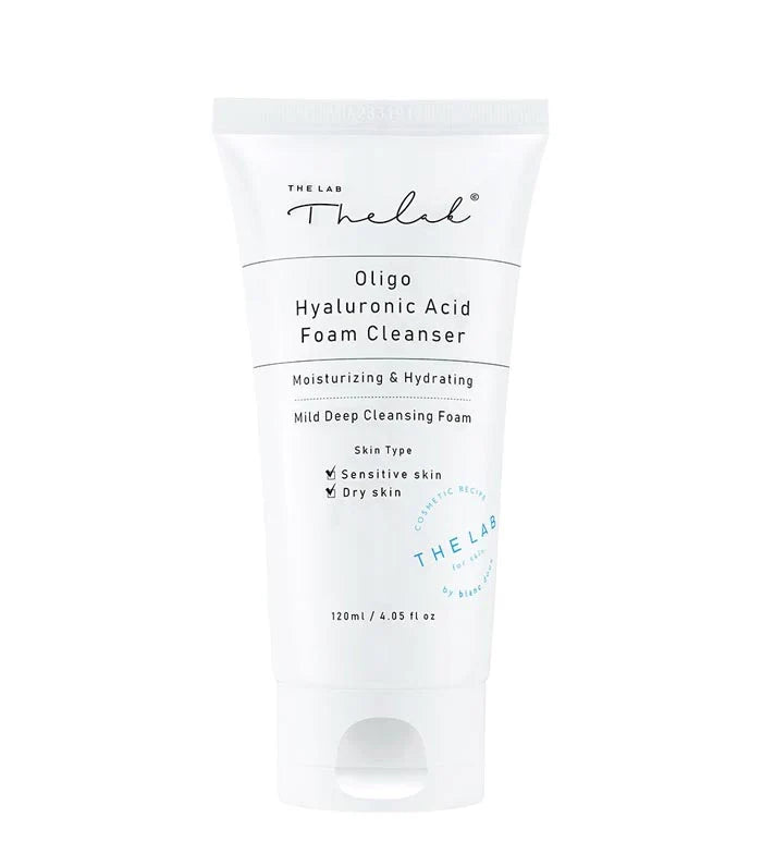 THE LAB by blanc doux THE LAB by blanc doux Oligo Hyaluronic Acid Foam Cleanser 120ml - cleansing - front bottle shot