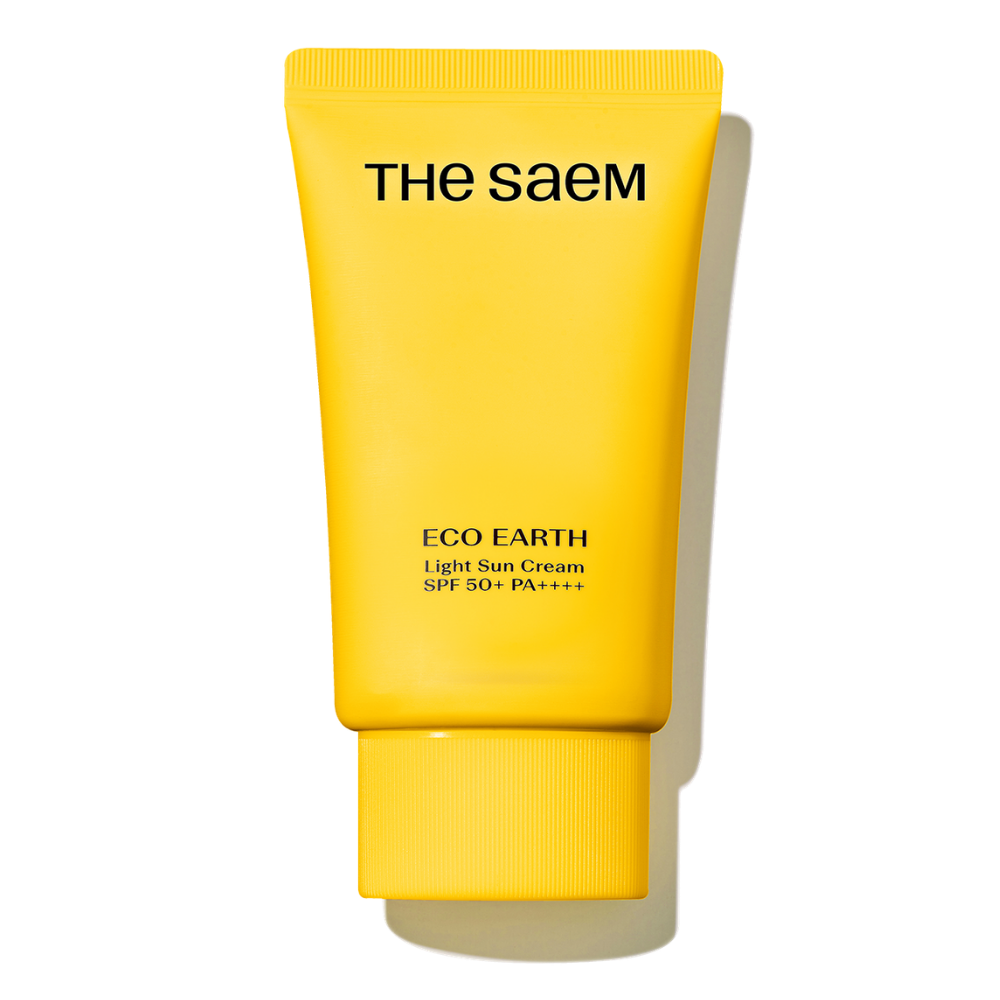 The SAEM the SAEM Eco Earth Light Sun Cream SPF50+ PA++++ 50g - hydrating - front bottle shot
