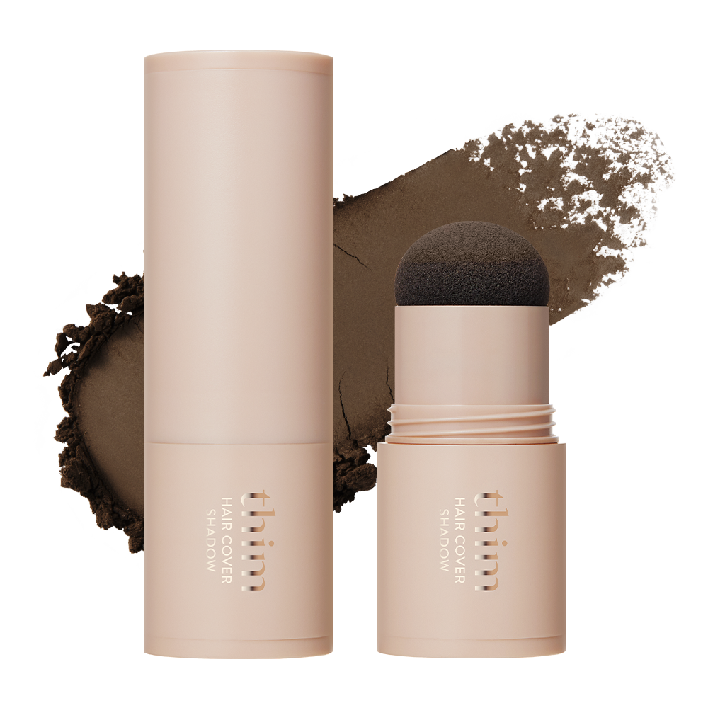 thim thim Hair Cover Shadow 3.5g #01 Dark Brown - daily care - front bottle shot