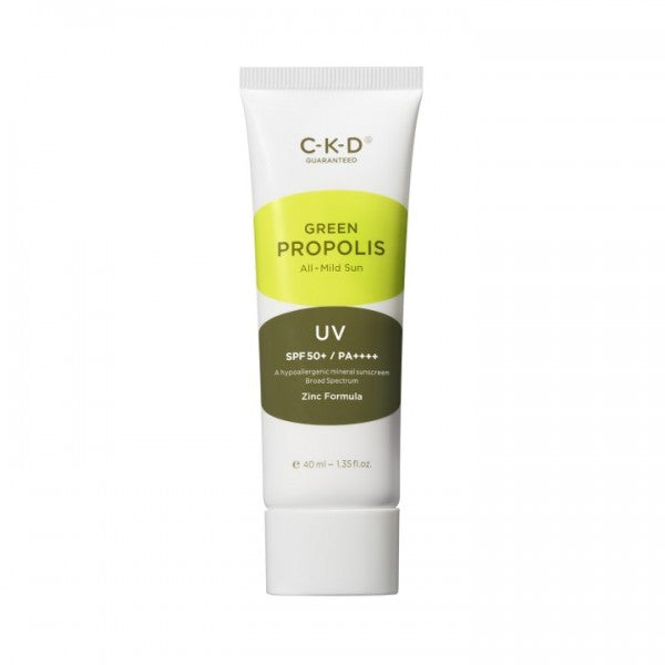 CKD CKD Green Propolis All Mild Sun SPF 50+ PA ++++ 40ml - sun protection - front bottle shot