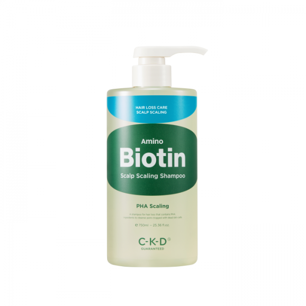 CKD CKD Amino Biotin Scalp Scaling Shampoo 750ml - soothing - front bottle shot