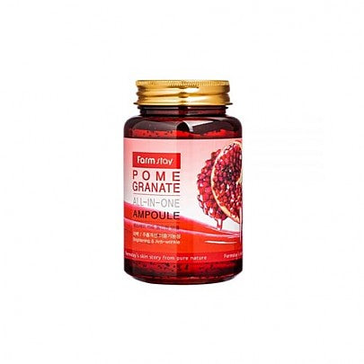 Farmstay Farmstay Pomegrante All-In One Ampoule 250ml - nourishing - front bottle shot