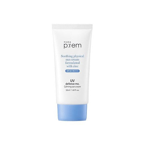 make p:rem make p:rem UV Defense Me. Daily Sun Essence SPF 50+ PA++++ 50ml - hydrating - front bottle shot