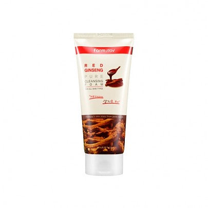 Farmstay Farmstay Red Ginseng Pure Cleansing Foam 180ml - cleansing - front bottle shot