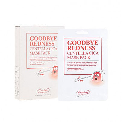 BENTON Benton *Renewal* Goodbye Redness Centella Cica Mask Pack (10ea) - hydrating - front bottle shot