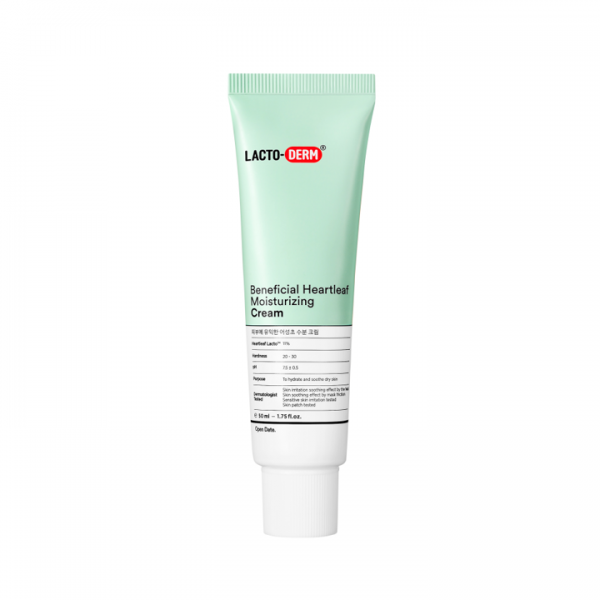 Lactoderm Lactoderm Beneficial Heartleaf Moisturizing Cream 50ml - hydrating - front bottle shot
