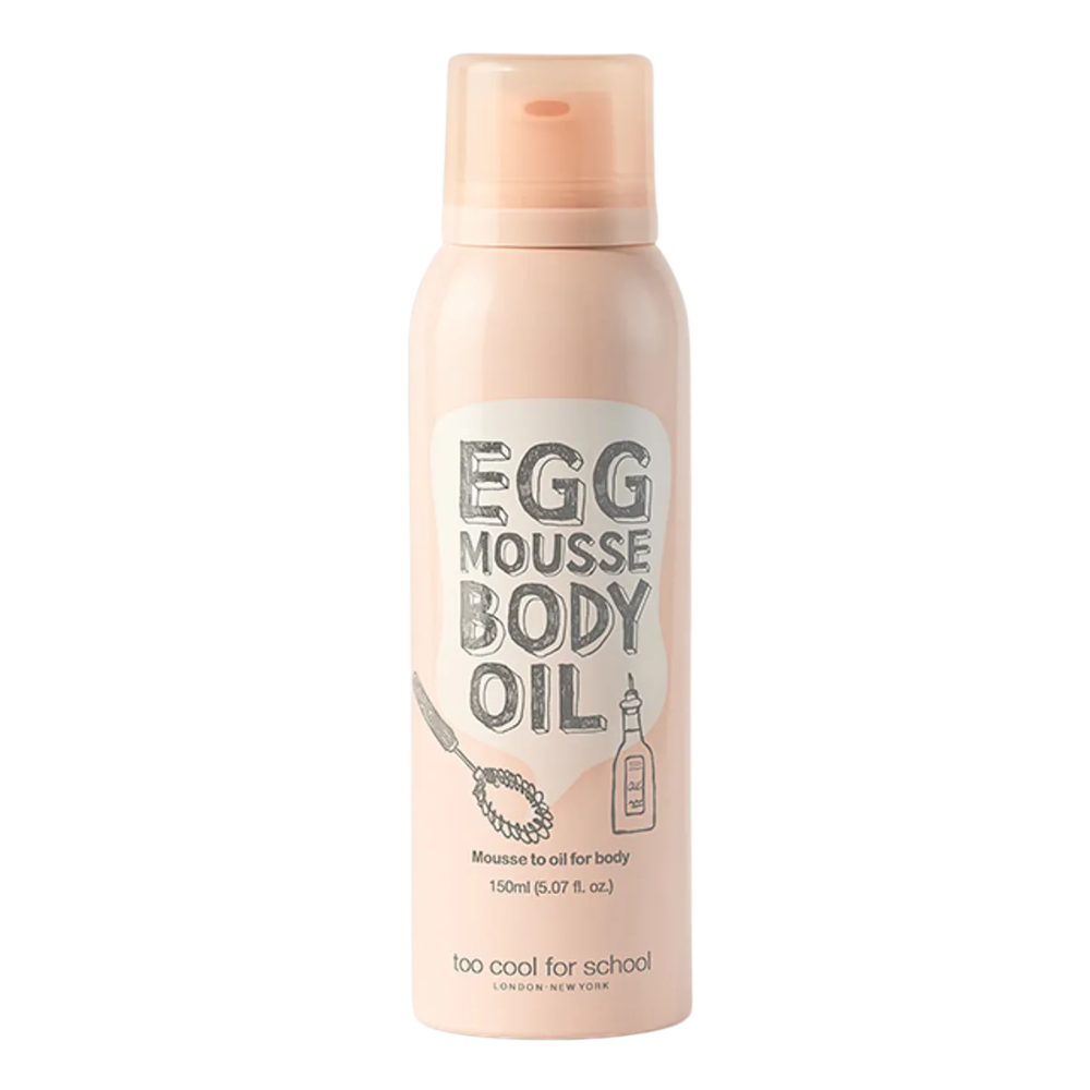 too cool for school too cool for school Egg Mousse Body Oil 150ml - hydrating - front bottle shot