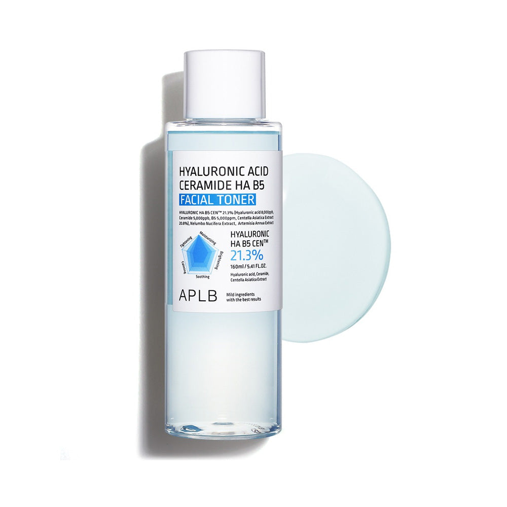 APLB APLB Hyaluronic Acid Ceramide HA B5 Facial Toner 160ml - hydrating - front bottle shot