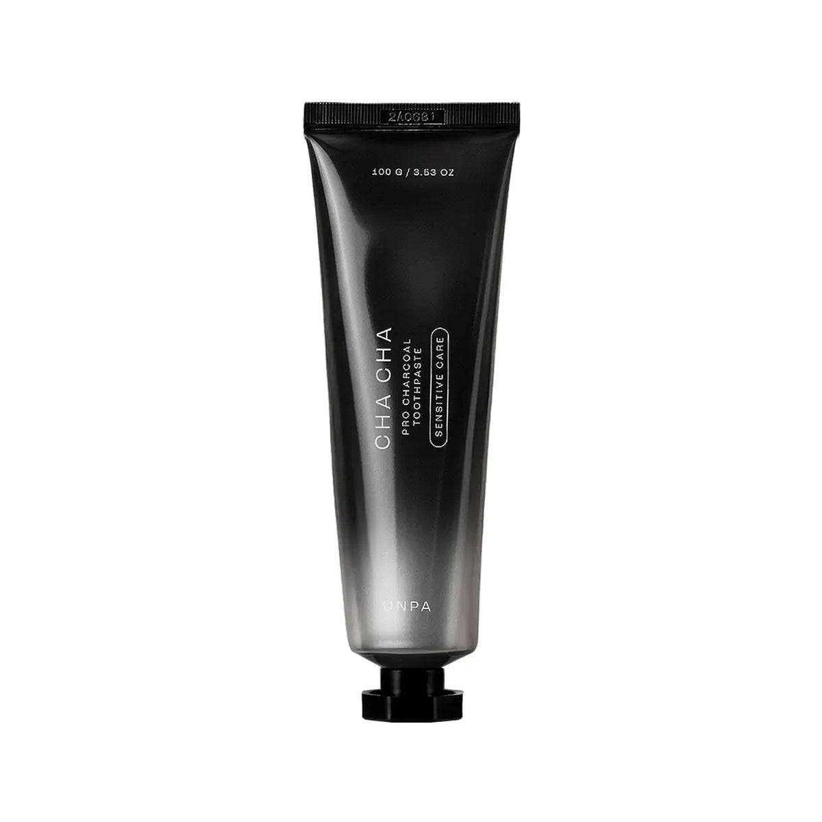 unpa unpa Cha Cha Pro Sensitive Care Charcoal Toothpaste 100g - cleansing - front bottle shot