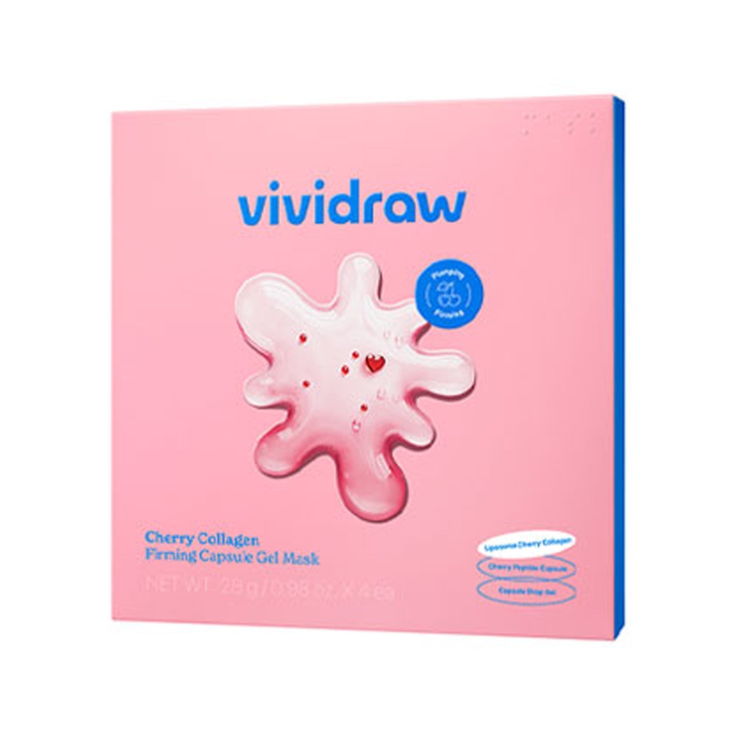 vividraw vividraw Cherry Collagen Firming Capsule Gel Mask 4ea - hydrating - front bottle shot