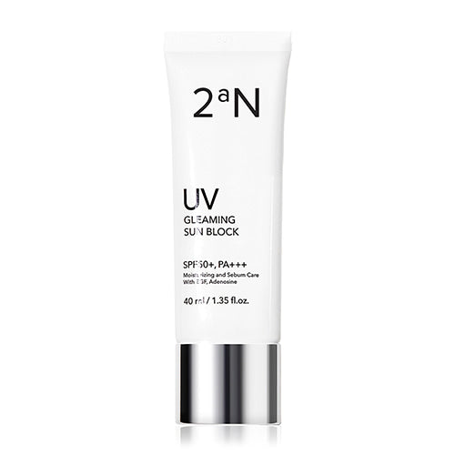 2aN 2aN Gleaming Sun Block SPF50+ PA+++ 40ml - hydrating - front bottle shot