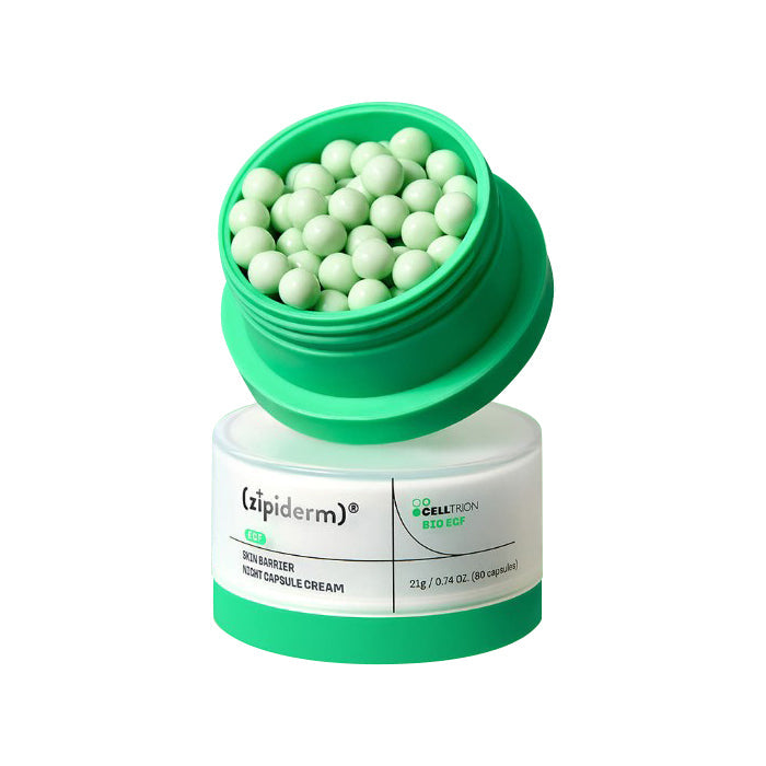 z+piderm z+piderm EGF Skin Barrier Night Capsule Cream 21g - sun protection - front bottle shot